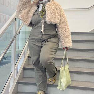 Celebrity Pink Khaki Jumpsuit